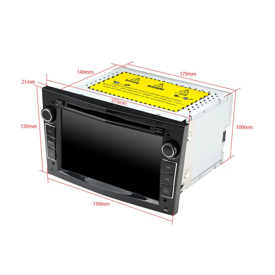 Navigation for Opel Black 7" | Carplay | Android | DAB+ | Bluetooth | WIFI - Image 4