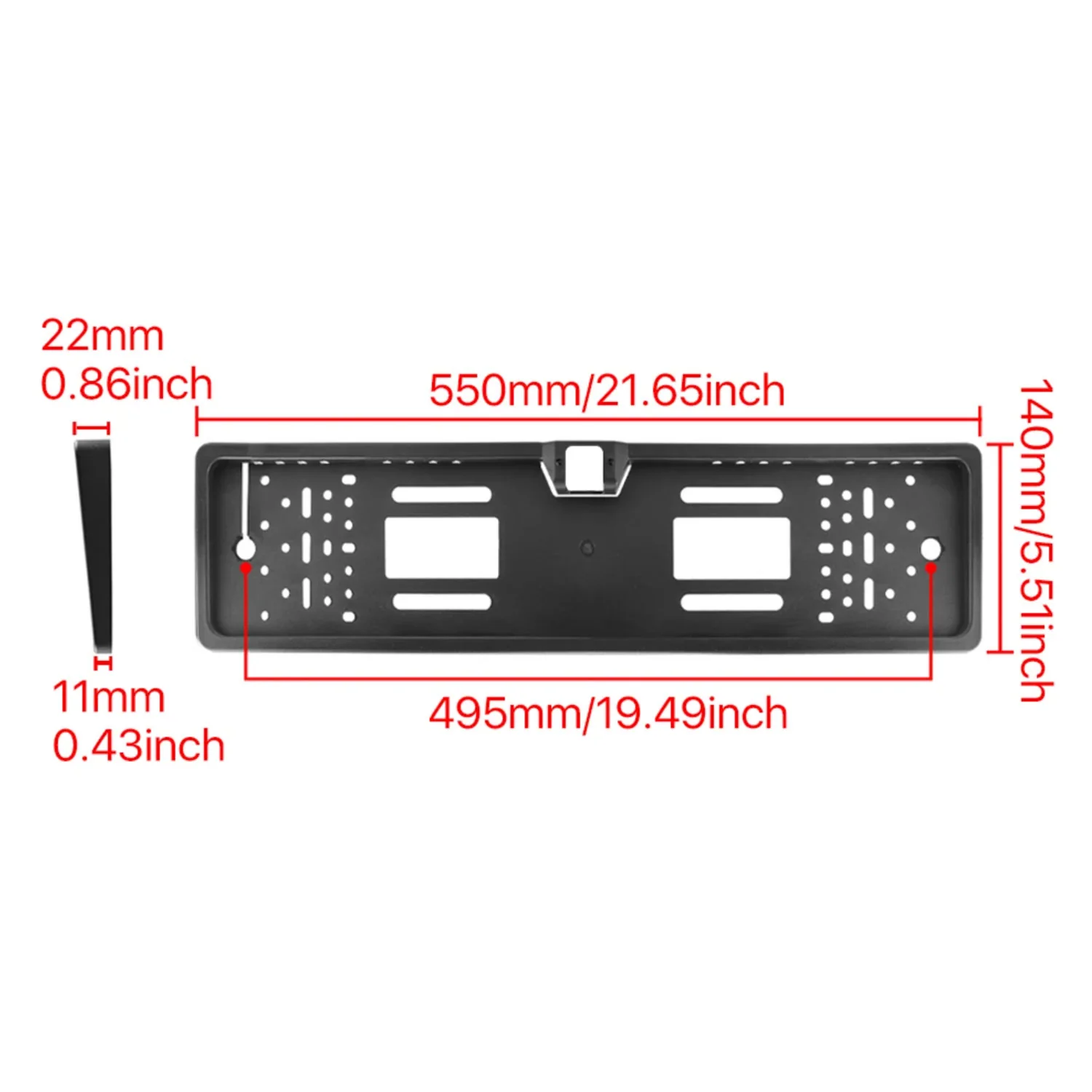 License Plate Holder with Reversing Camera and Night Vision - Image 3