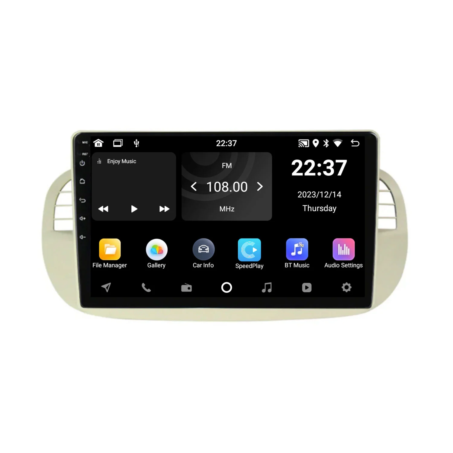Navigation for Fiat 500 | Full Touch | Carplay | Android | DAB | Bluetooth | White | XR4 - Image 3