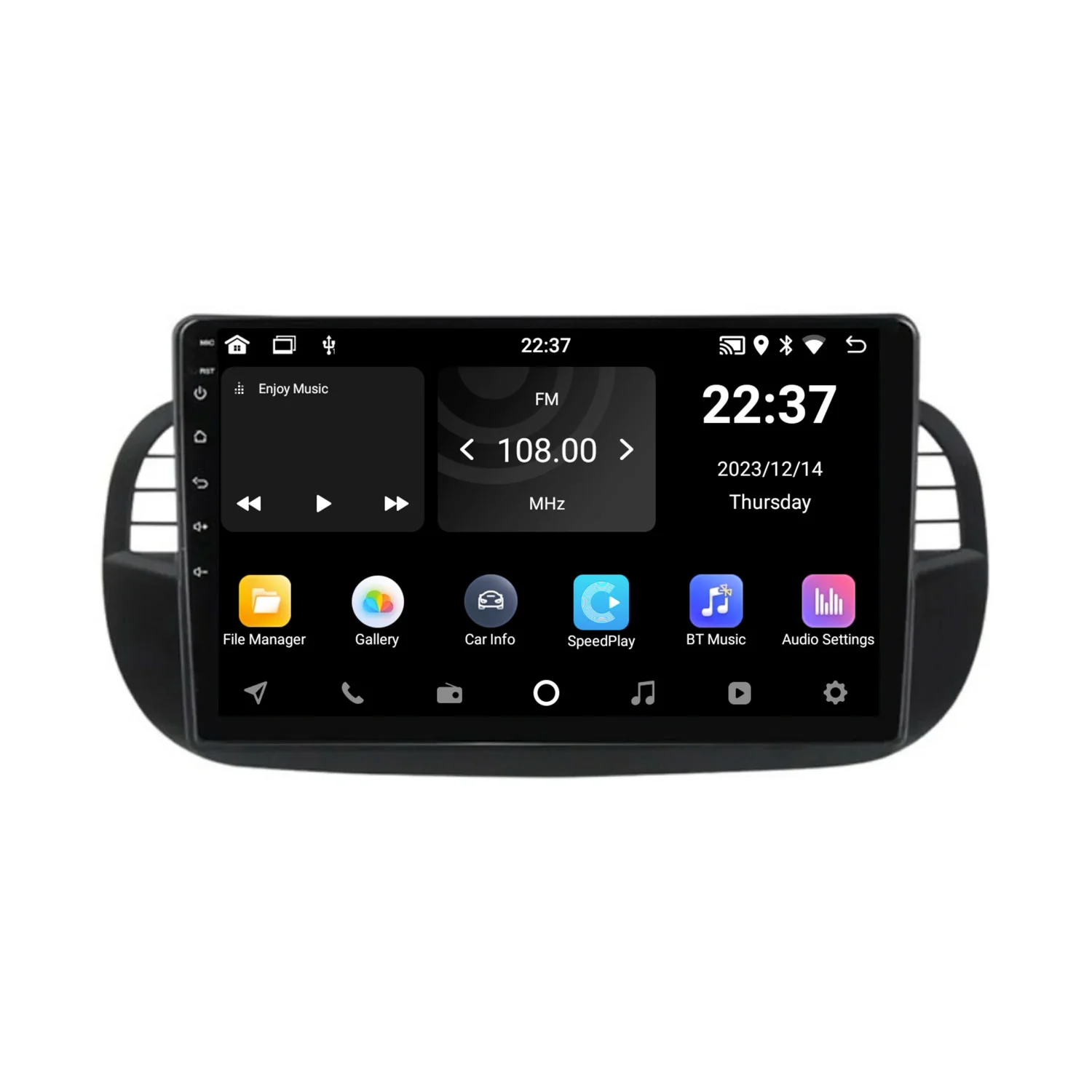 Navigation for Fiat 500 | Full Touch | Carplay | Android | DAB | Bluetooth | Black | XR4 - Image 3