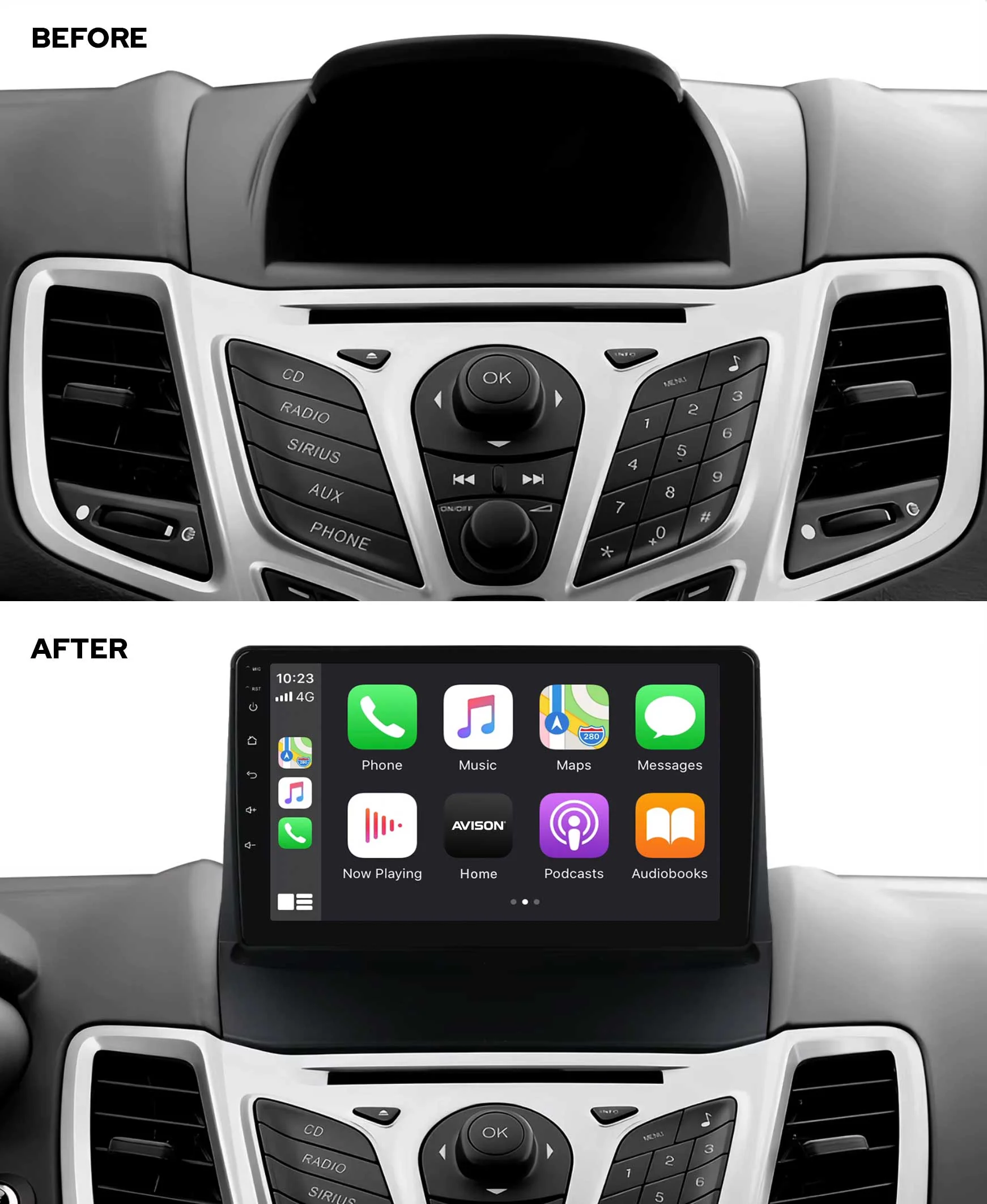 Navigation for Ford Fiesta 2009-2014 | CarPlay | Android Auto | WIFI | Bluetooth | QLED | XR4 - Image 4