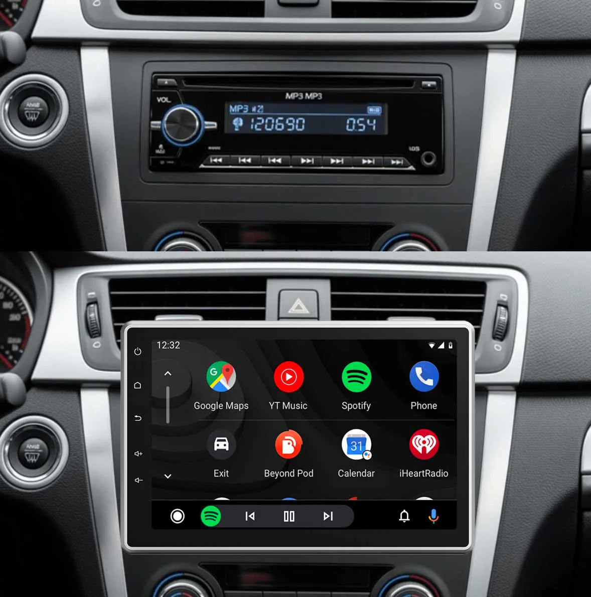 Universal 1-DIN Car Stereo with 10.1” QLED Display | CarPlay | Android Auto | Bluetooth | Linux - Image 4