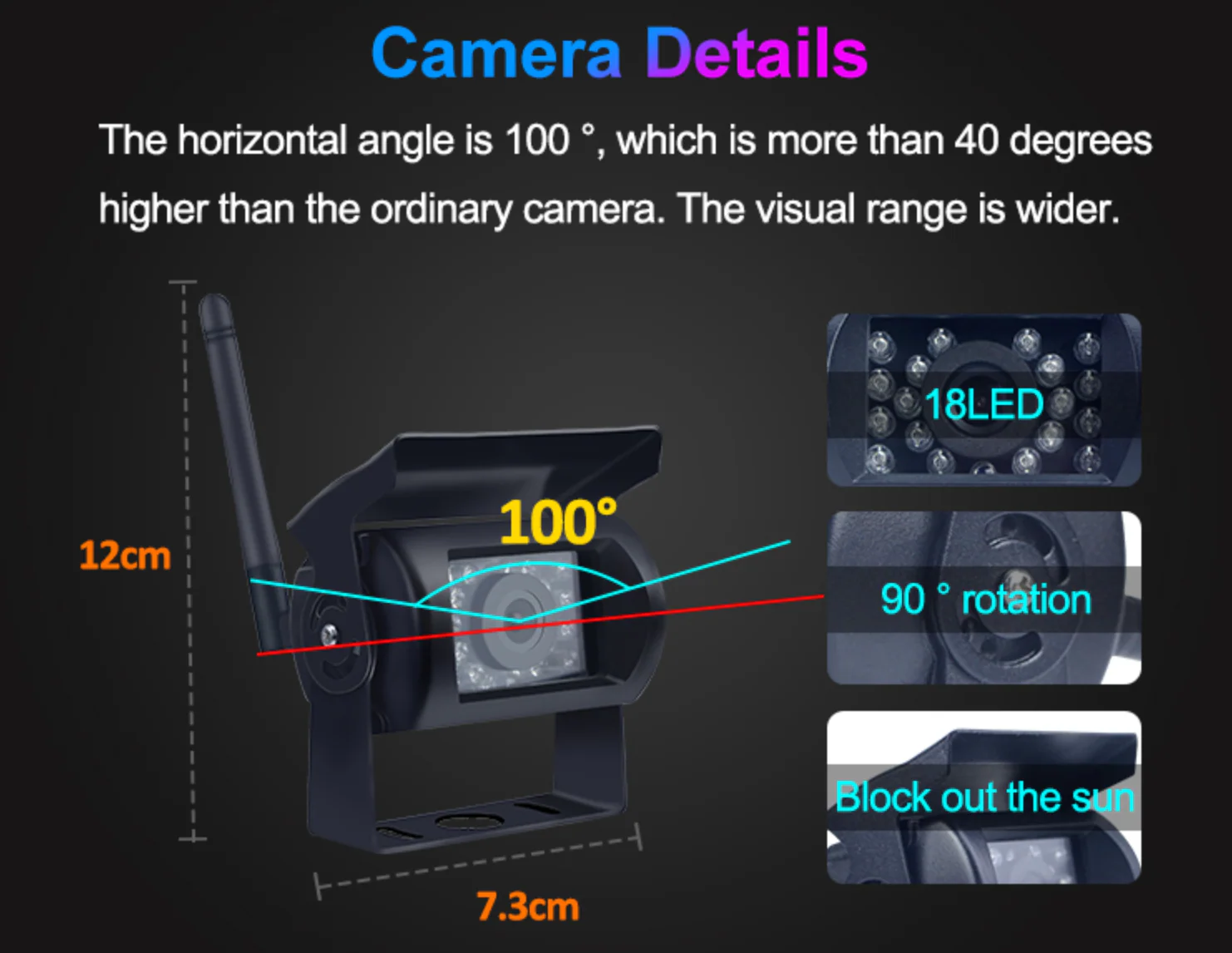 Wireless Rear View Camera Set 300M | Truck | Camper | Boat | Tractor - Image 10